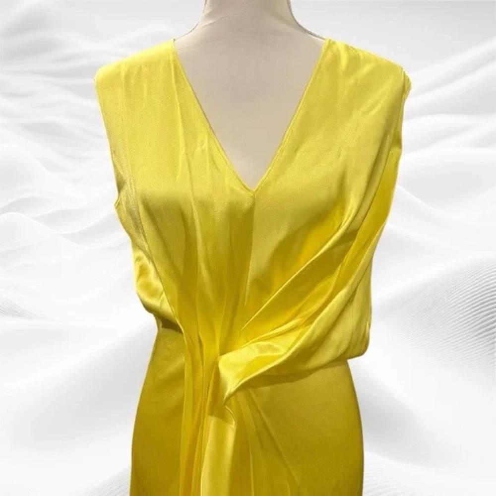 ALYSI CHOCOLAT LIQUID SATIN LIMONE YELLOW SIZE US 6